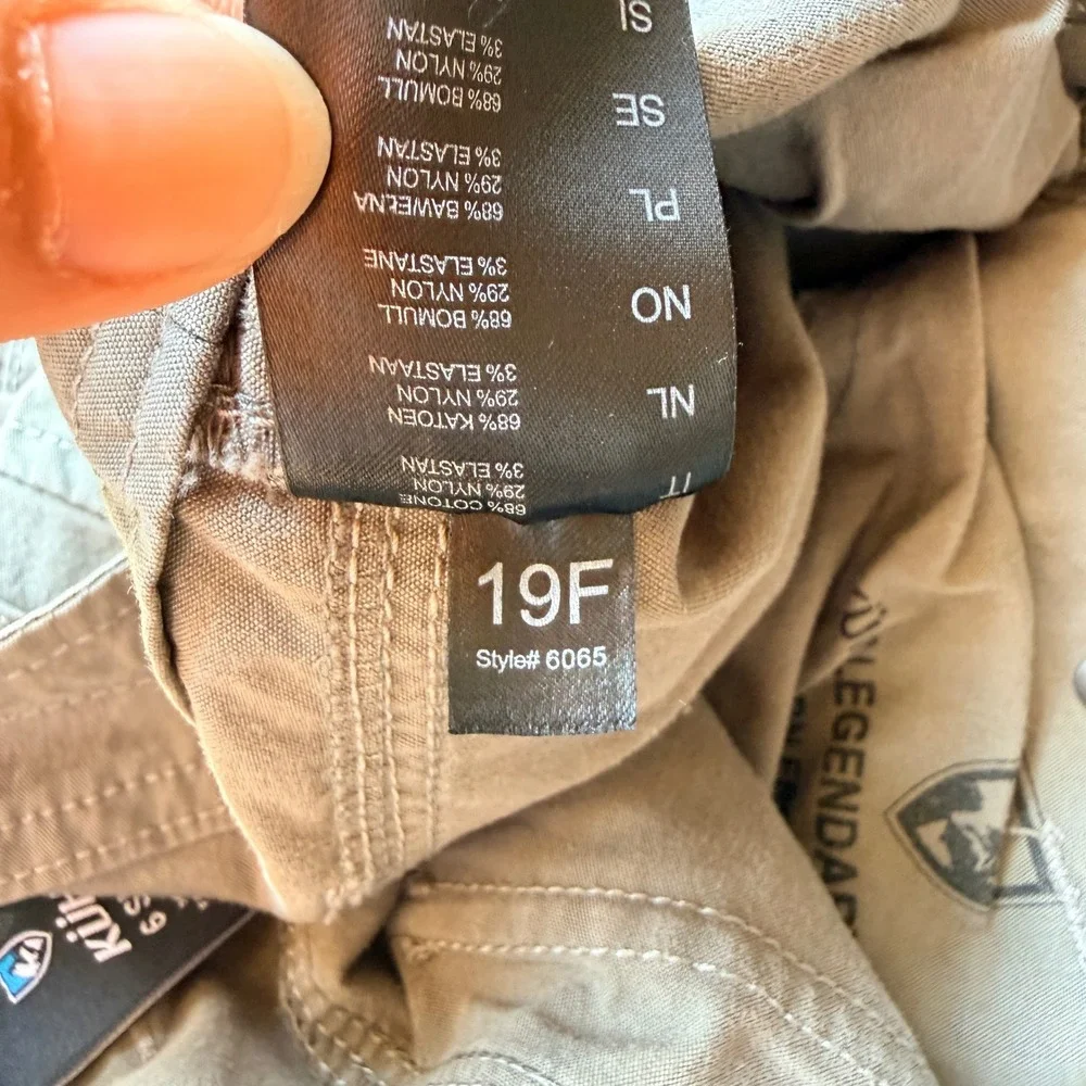 Kuhl Womens 6 Short Cargo Pants Olive Green Roll Up Convertible Hiking Utility